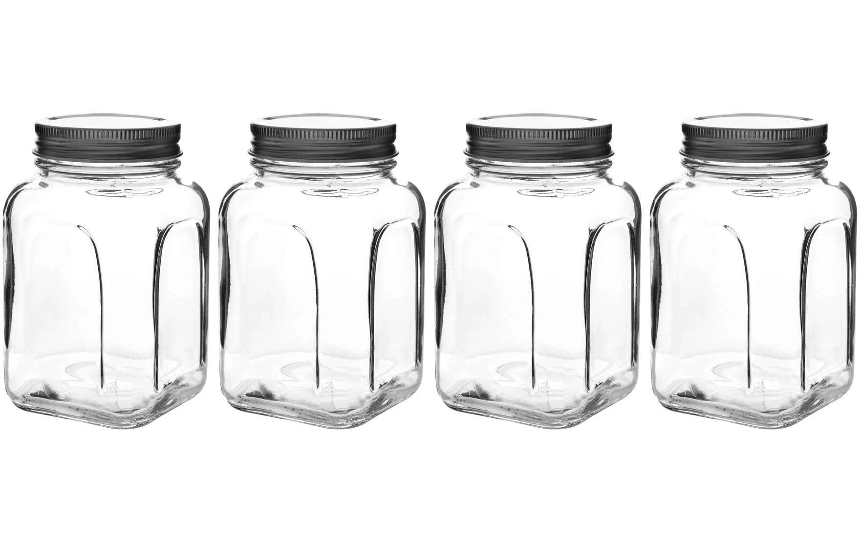 Hermia Vorratsgläser-Set 4 Stück, 660 ml, Glas