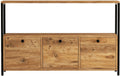 Woody Fashion Sideboard Nero Span melaminbeschichtet
