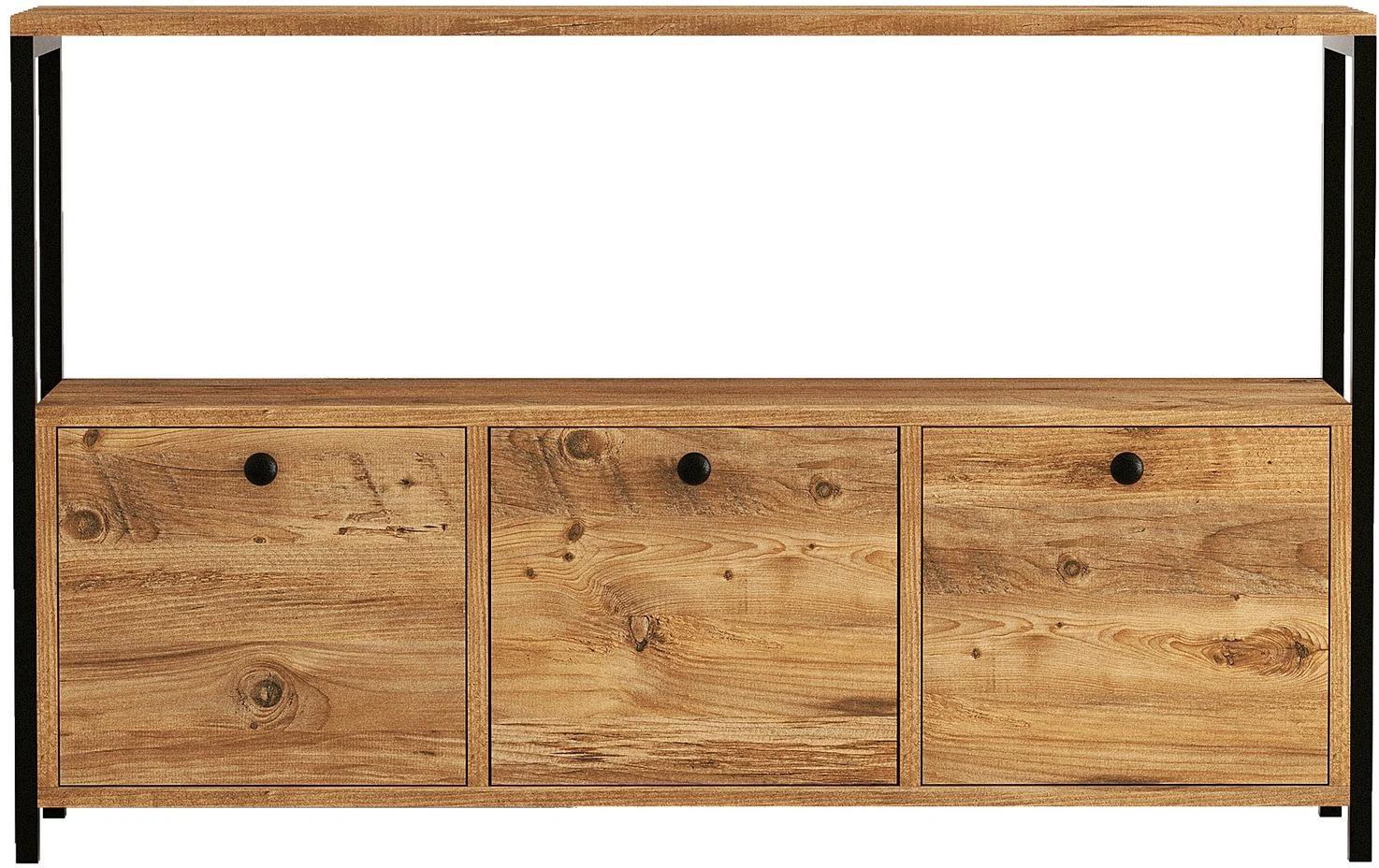 Woody Fashion Sideboard Nero Span melaminbeschichtet