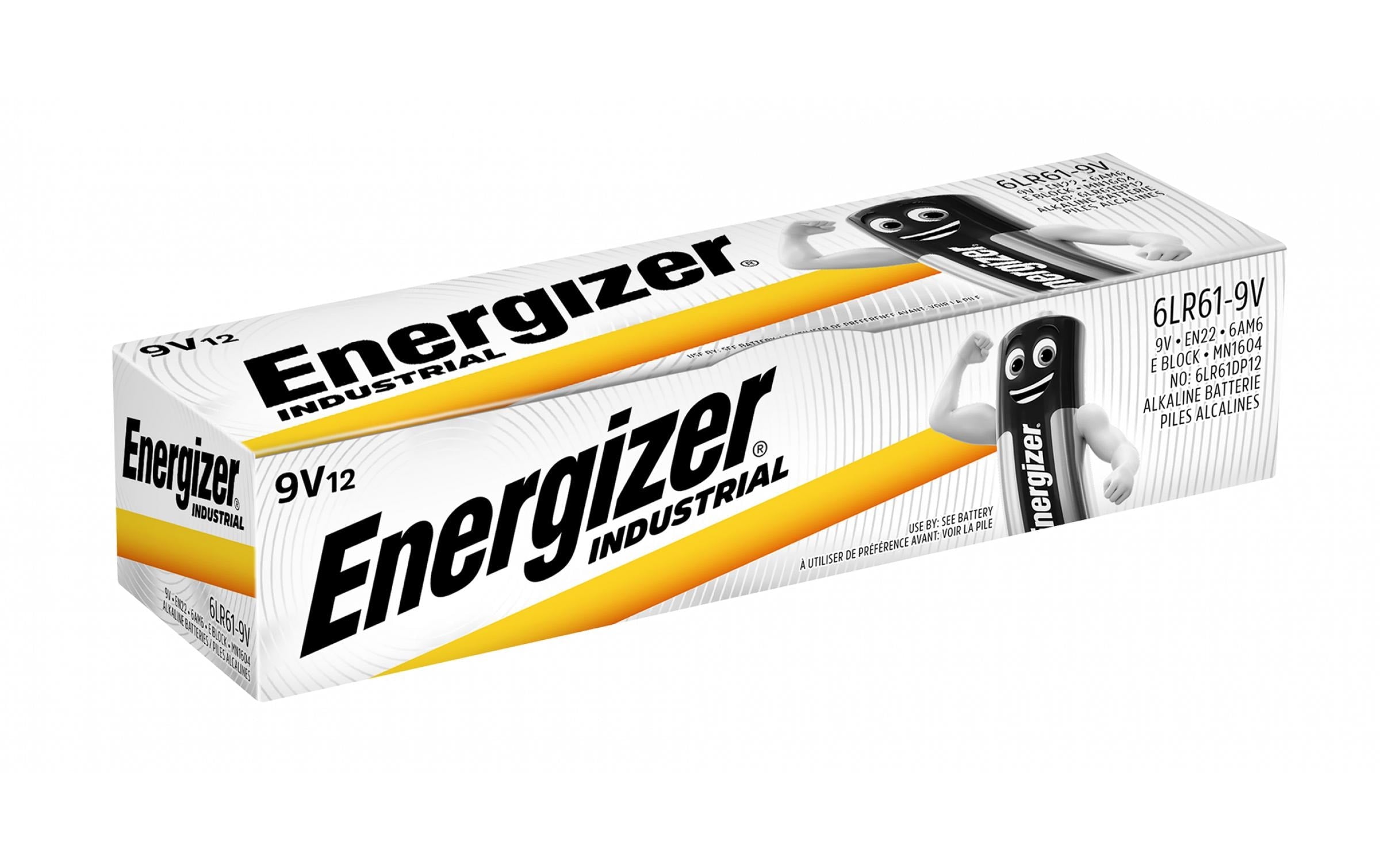 ENERGIZER Industrial E-Block (9V) 12 Stück