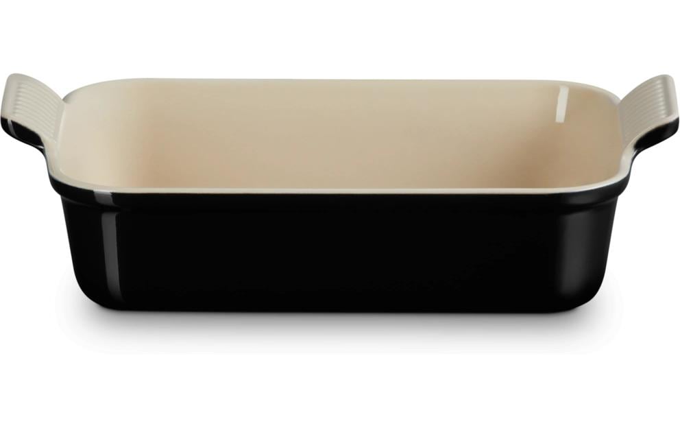 Le Creuset Auflaufform Tradition schwarz 26cm, schwarz glänzend