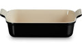 Le Creuset Auflaufform Tradition schwarz 32cm, schwarz glänzend