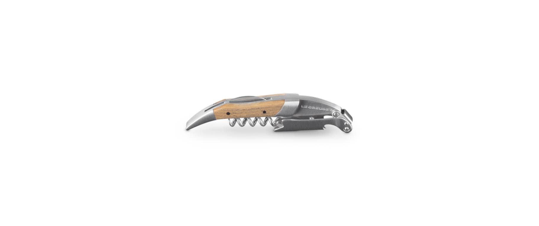 Le Creuset Kellnermesser premium Holz Eiche