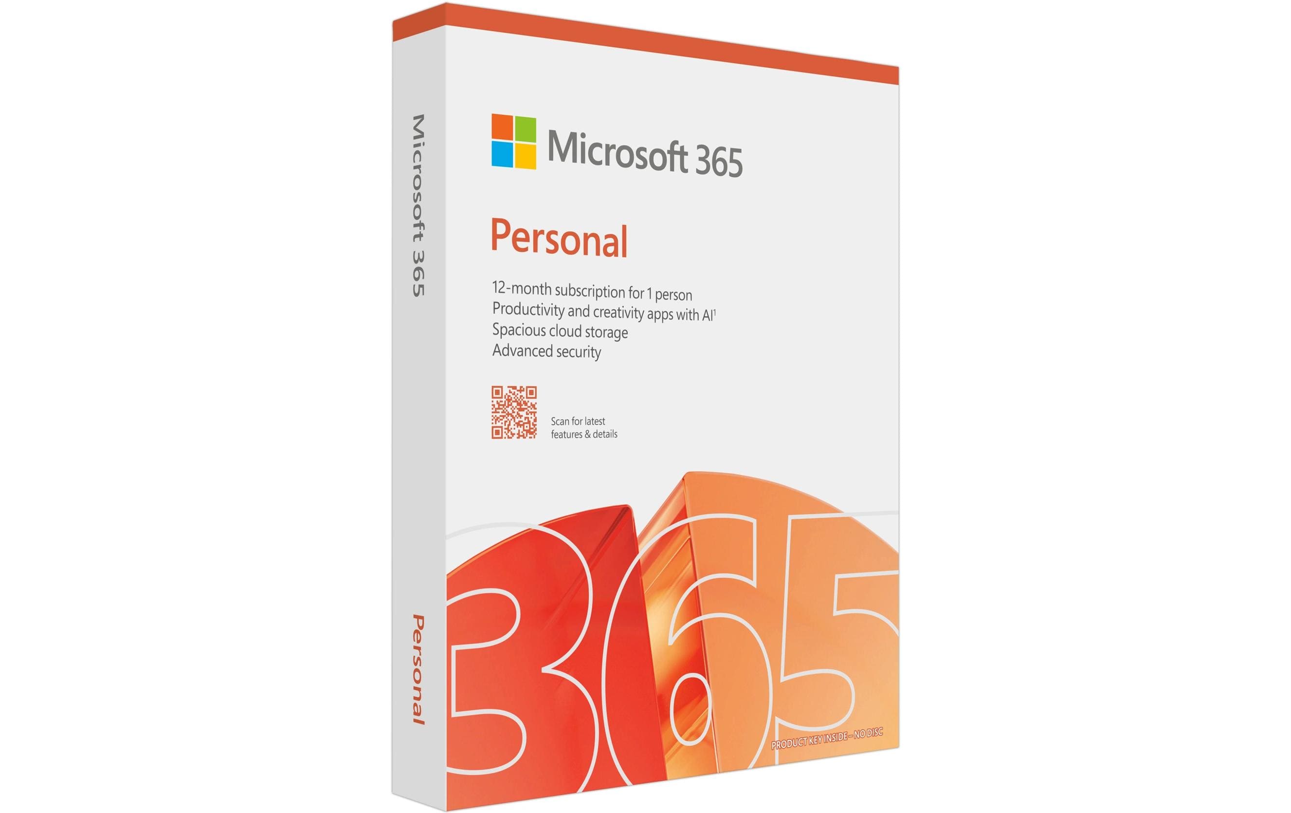 Microsoft 365 Personal Box, Miete, Jahreslizenz, englisch