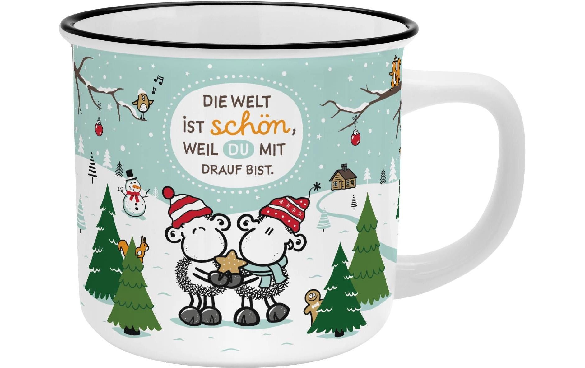 Sheepworld Becher Welt 3.5dl L: 9,1 cm, B: 12,3 cm, H: 9 cm
