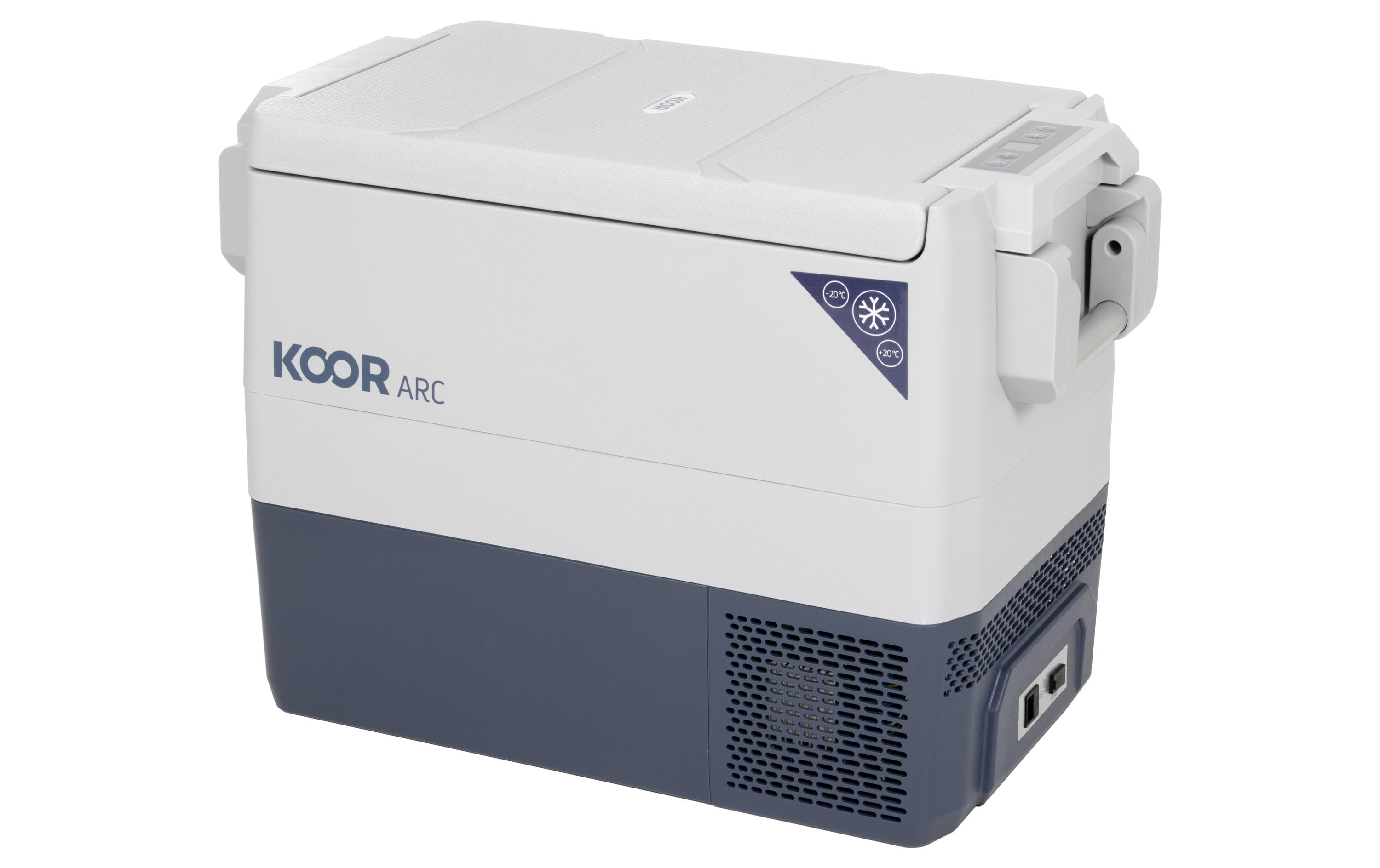 KOOR Kompressorkühlbox ARC2 40 L blau-grau, 40 Liter mit neuem Griff