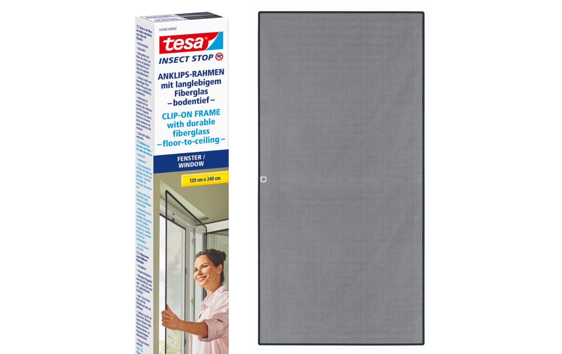 Insect Stop Clip on Anthrazit, 1,2 m x 2,4 m
