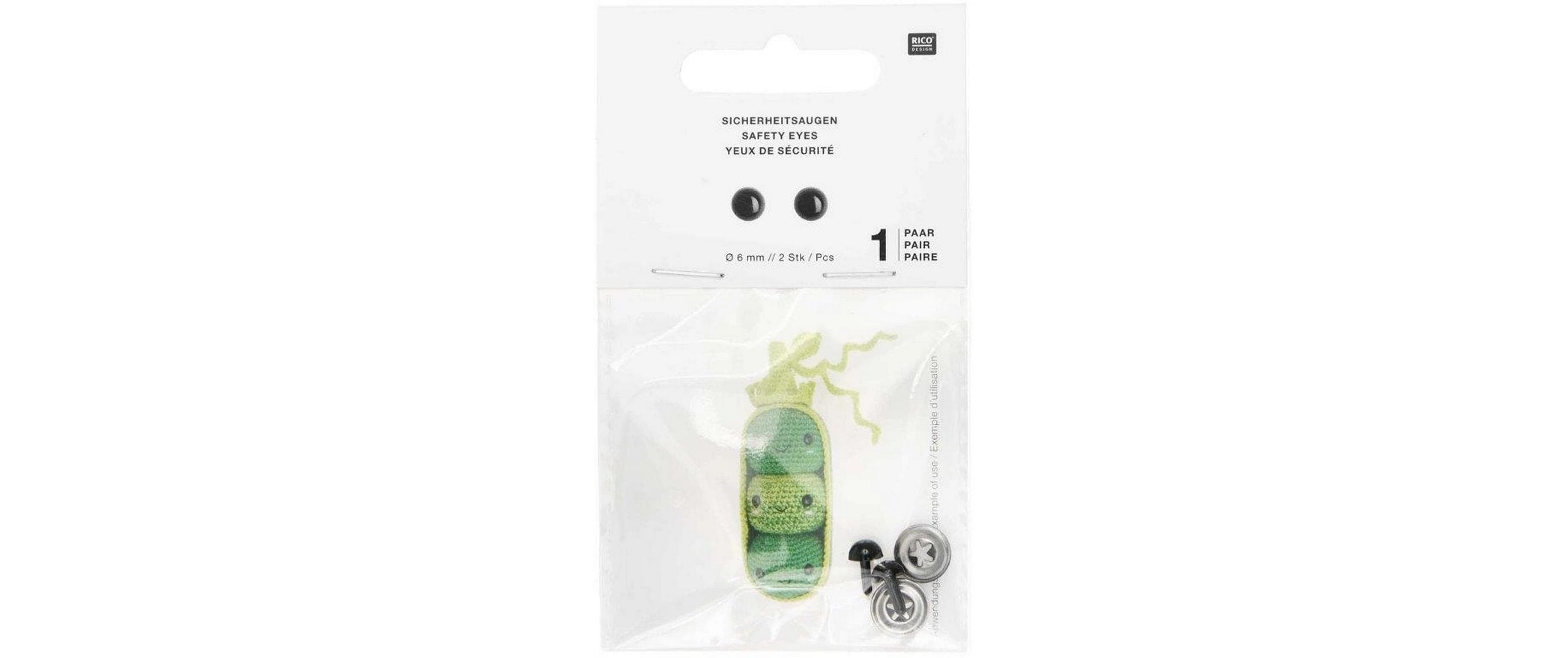Rico Sicherheitsaugen 1 Paar, 2 Stk, 6 mm