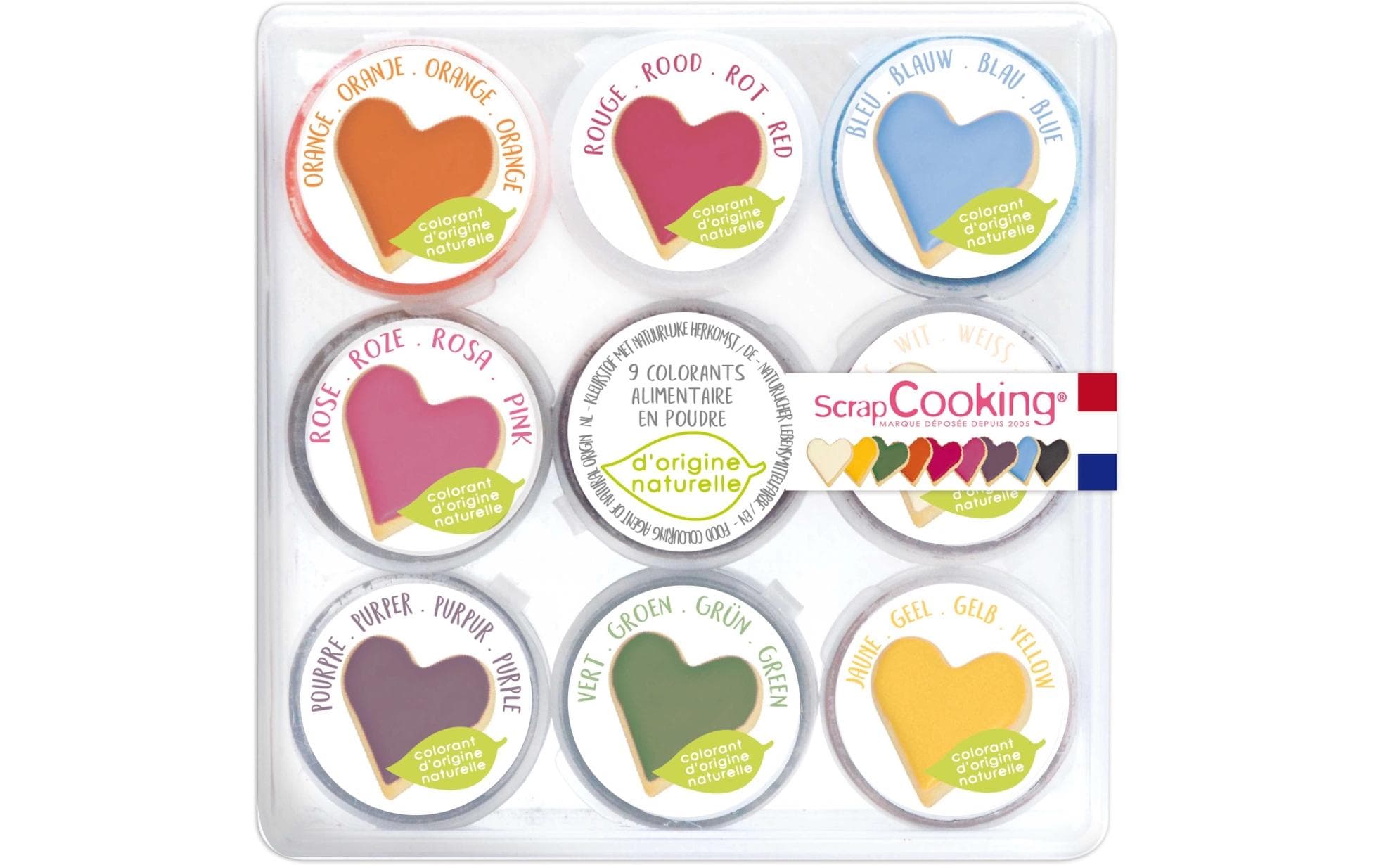 Lebensmittelfarben Set natürlich 160 g