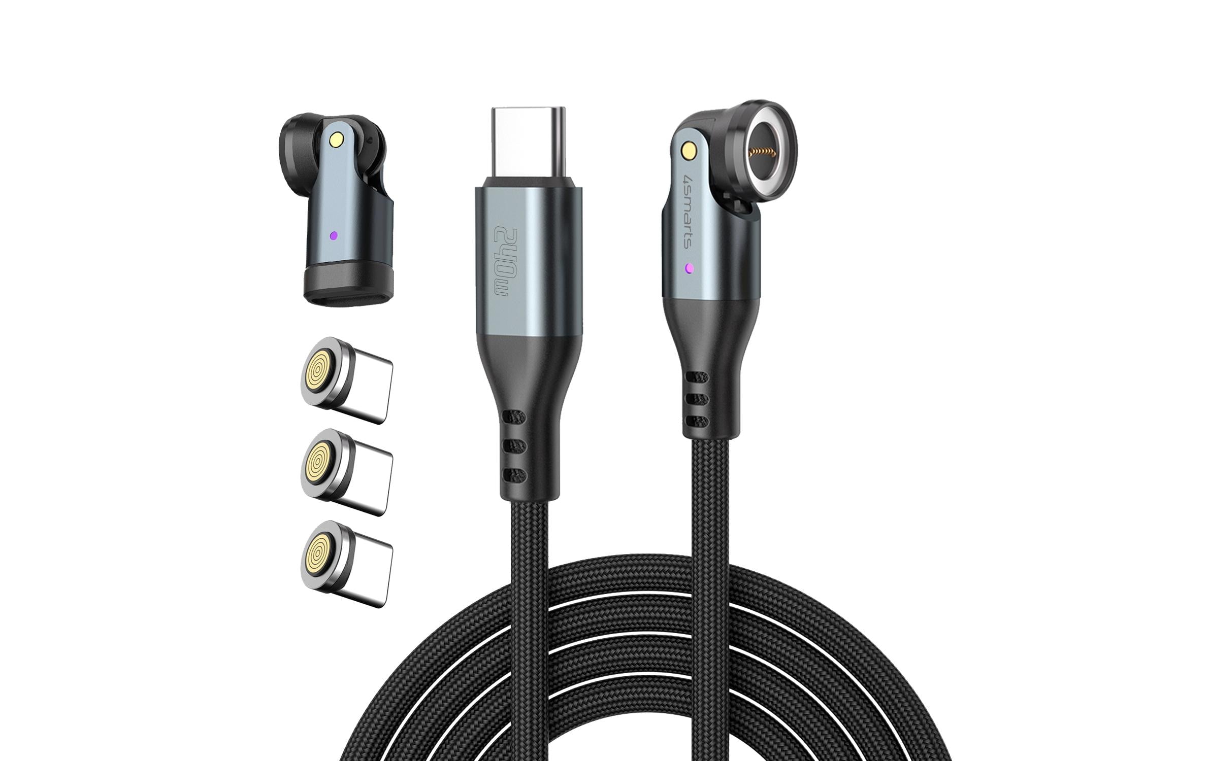 4smarts USB-C/C Kabel, 1.8m, schwarz 240W