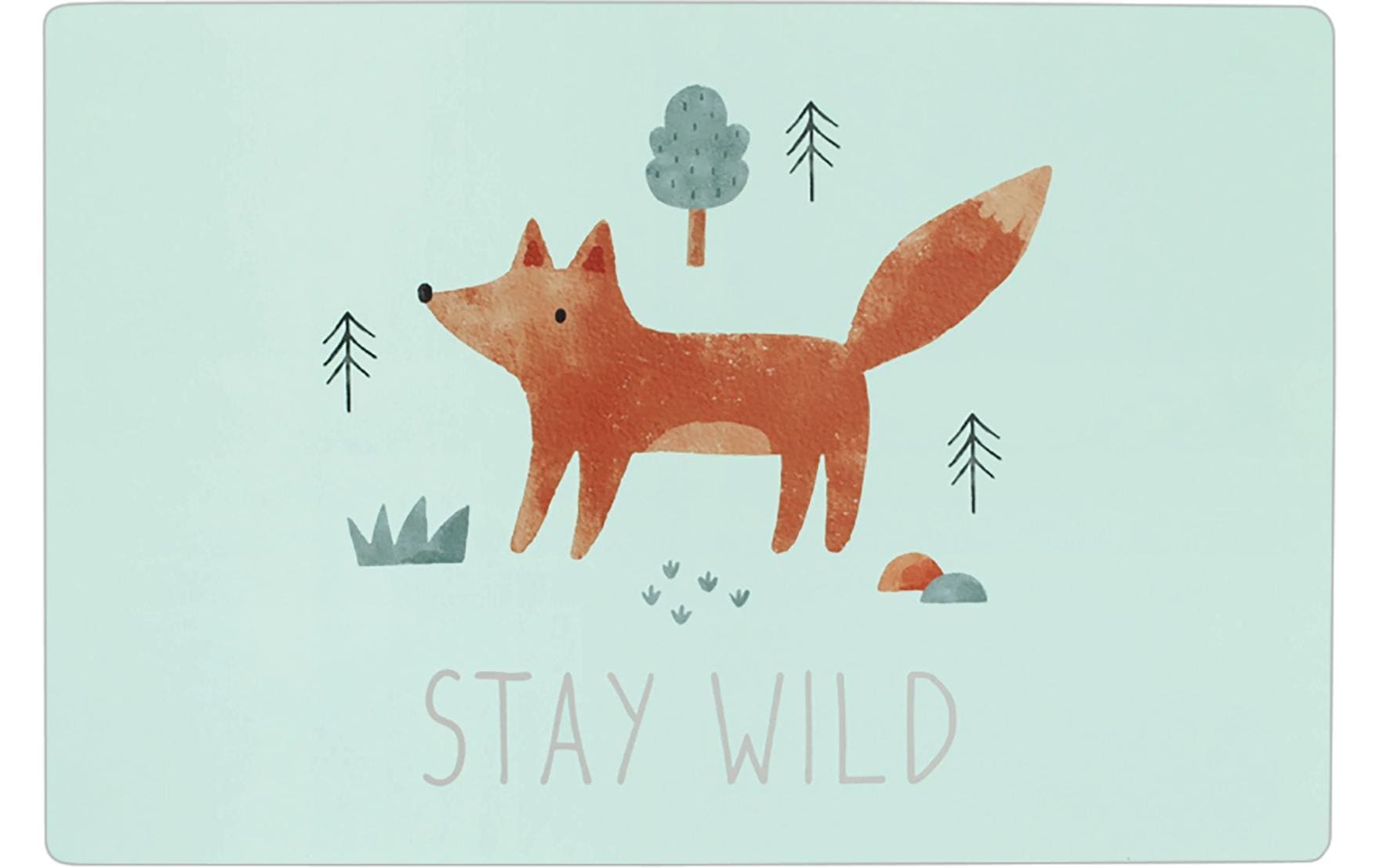 Zeller Present Tischset Stay wild Fuchs Kunststoff, 45x30cm