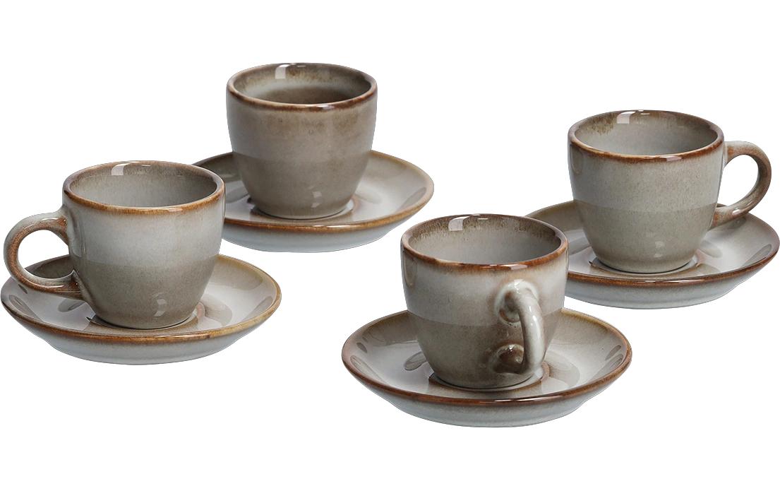 Zeller Present Espresso Set Keramik, 8-teilig