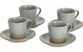 Zeller Present Espresso Set Steingut, 8-teilig