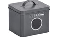 Zeller Present Waschmittelbox Klein Metall, Anthrazit
