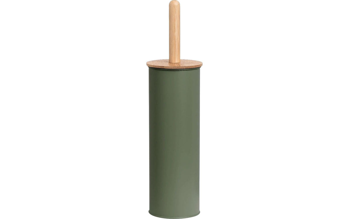Zeller Present WC Bürste Metall/Bambus, 10x38.4 cm, Salbei