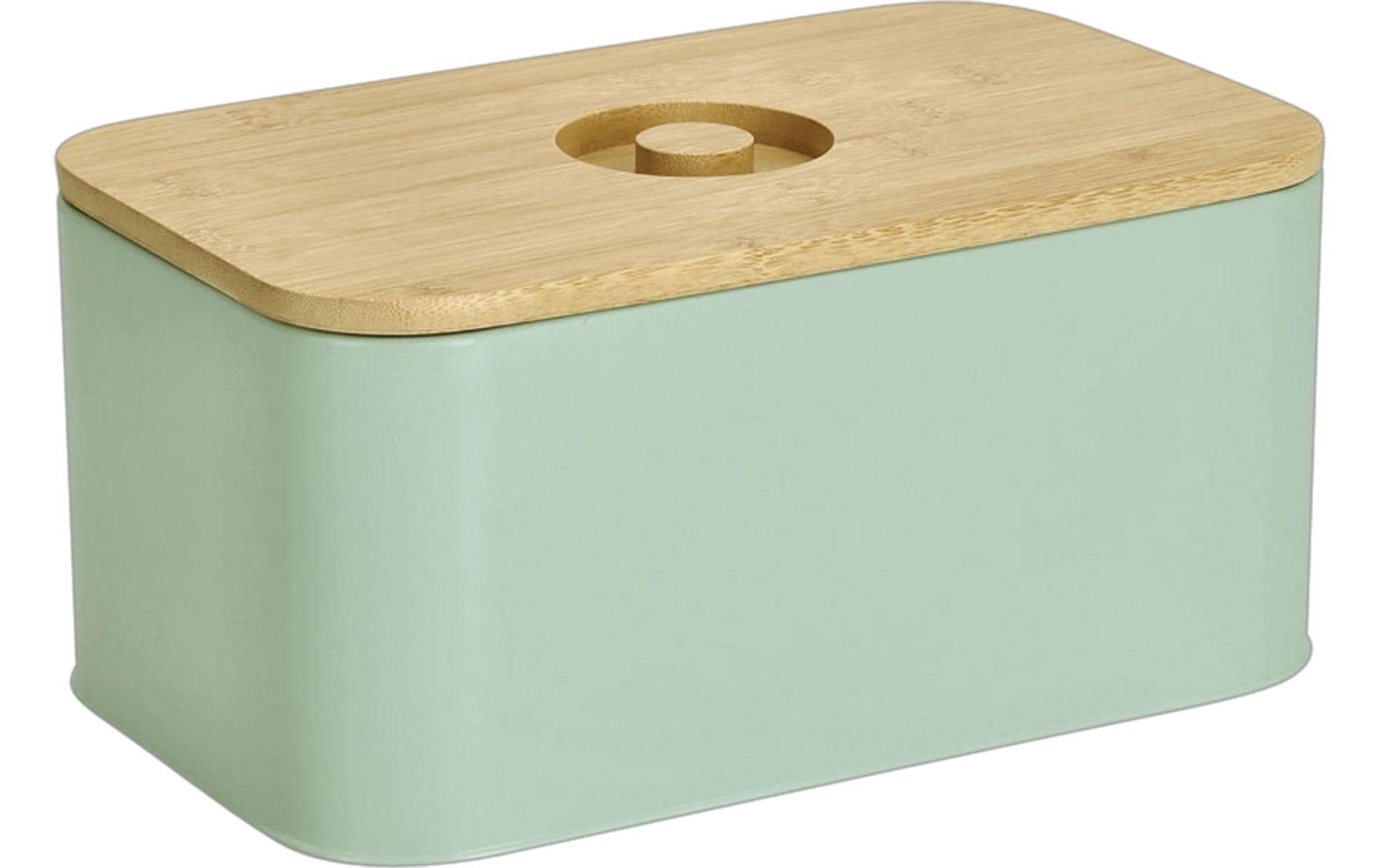 Zeller Present Brotkasten Bambus/Metall, 30x18x14cm