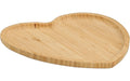 Zeller Present Serviertablett Herz Bambus, 27x25cm