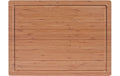 Zeller Present Schneidebrett mit Saftrille Bambus, 45x33x1.6 cm