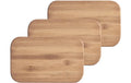 Zeller Present Schneidebrett-Set Bambus, 22x14x0.8cm