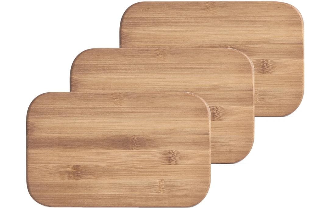Zeller Present Schneidebrett-Set Bambus, 22x14x0.8cm