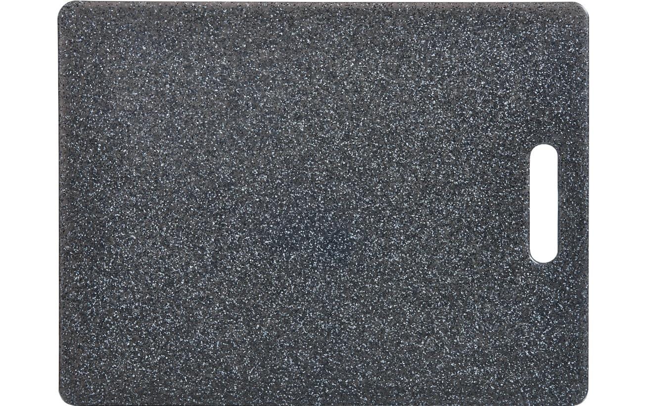 Zeller Present Schneidebrett Granitoptik Kunststoff, 36.5x27.5x0.8cm, Anthrazit