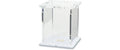 Acryl-Display 1 LEGO-Minifigur mit weissem Boden und 2 Noppen