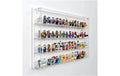 Acryl-Wand-Display 60 LEGO-Minifiguren mit weissem Hintergrund