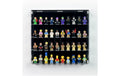 Acryl-Wand-Display 40 LEGO-Minifiguren mit schwarzem Hintergrund