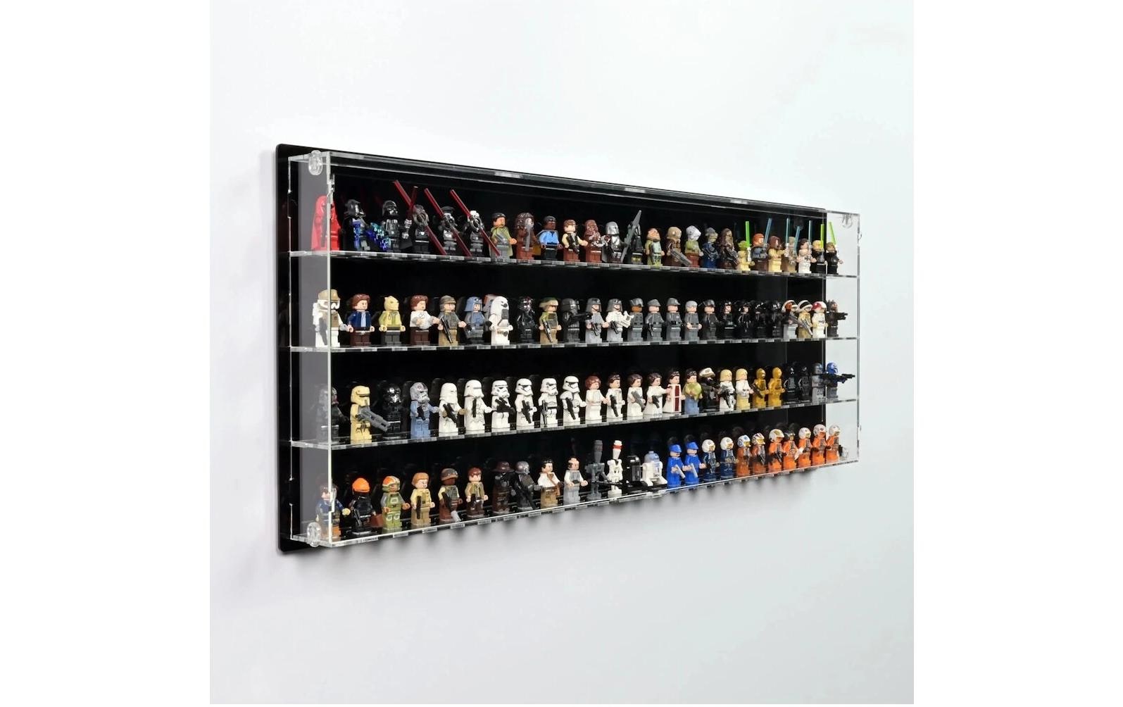 Acryl-Wand-Display 100 LEGO-Minifiguren