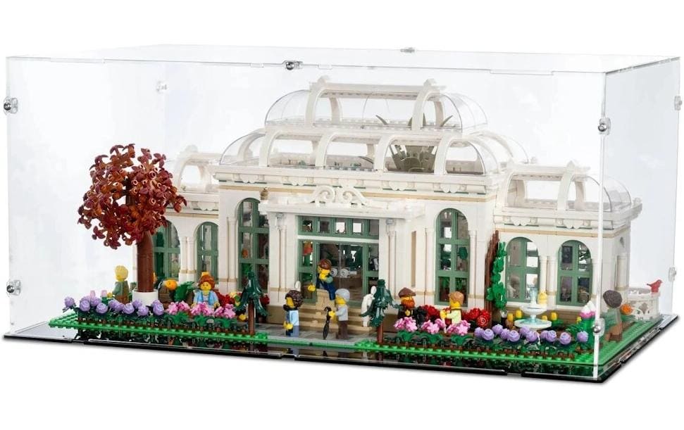 Acryl-Display LEGO 21353 Botanische Garten mit schwarzem Boden