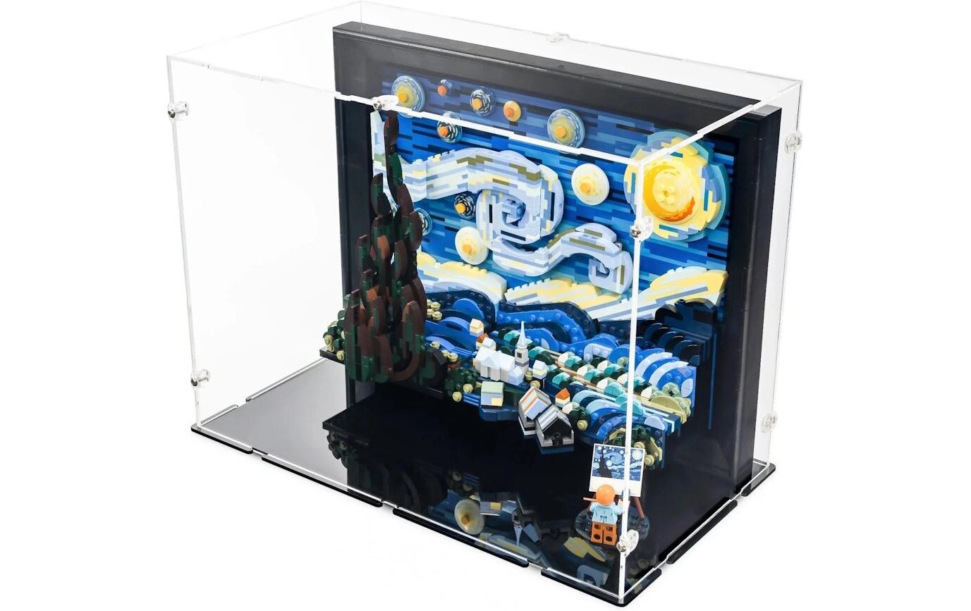 Acryl-Display LEGO 21333 Vincent van Gogh mit schwarzem Boden