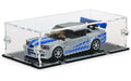 Acryl-Display LEGO 76917 Nissan Skyline mit schwarzem Boden