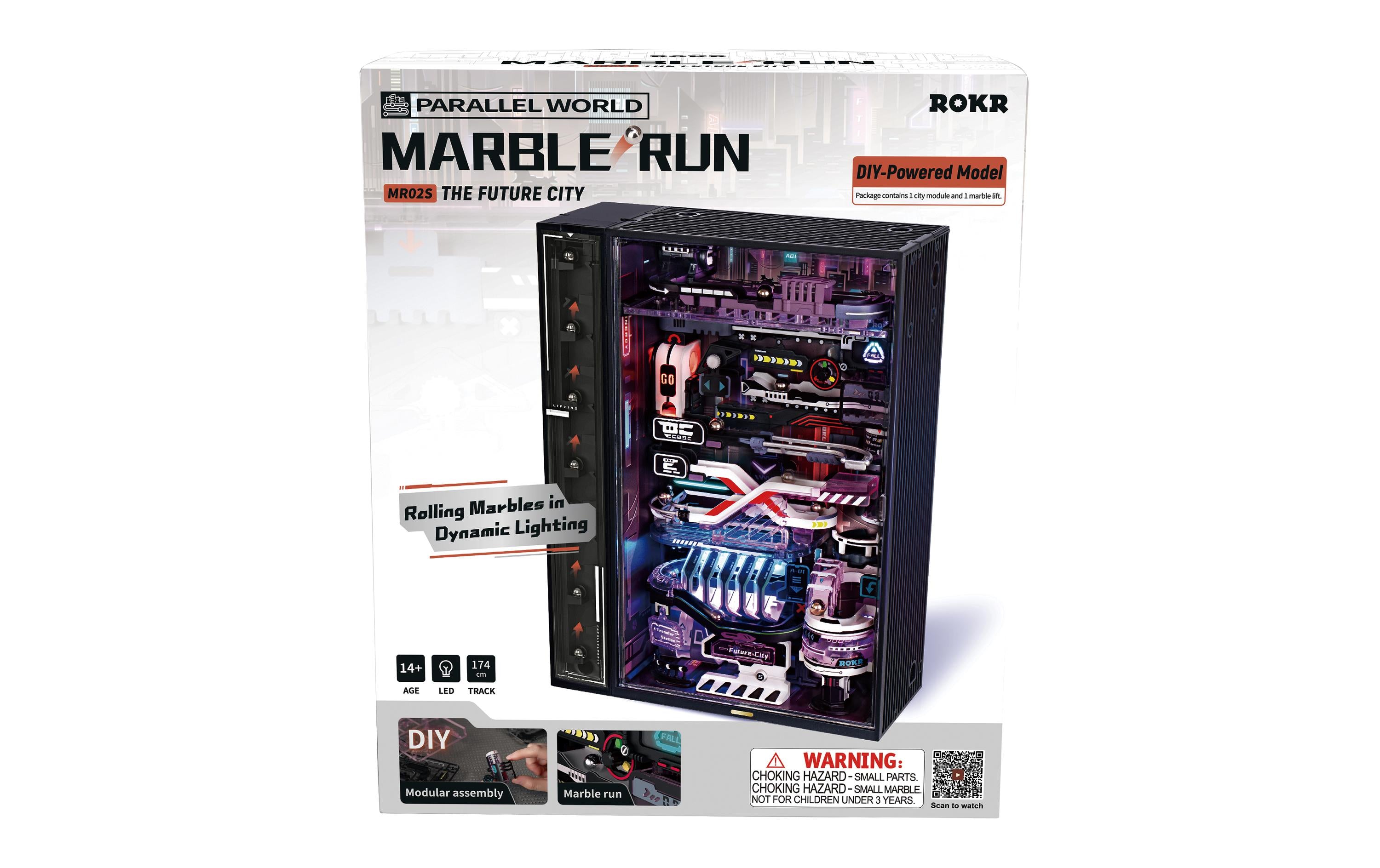 ROKR Robotime The Future City 3D-Puzzle aus Kunstoffteilen