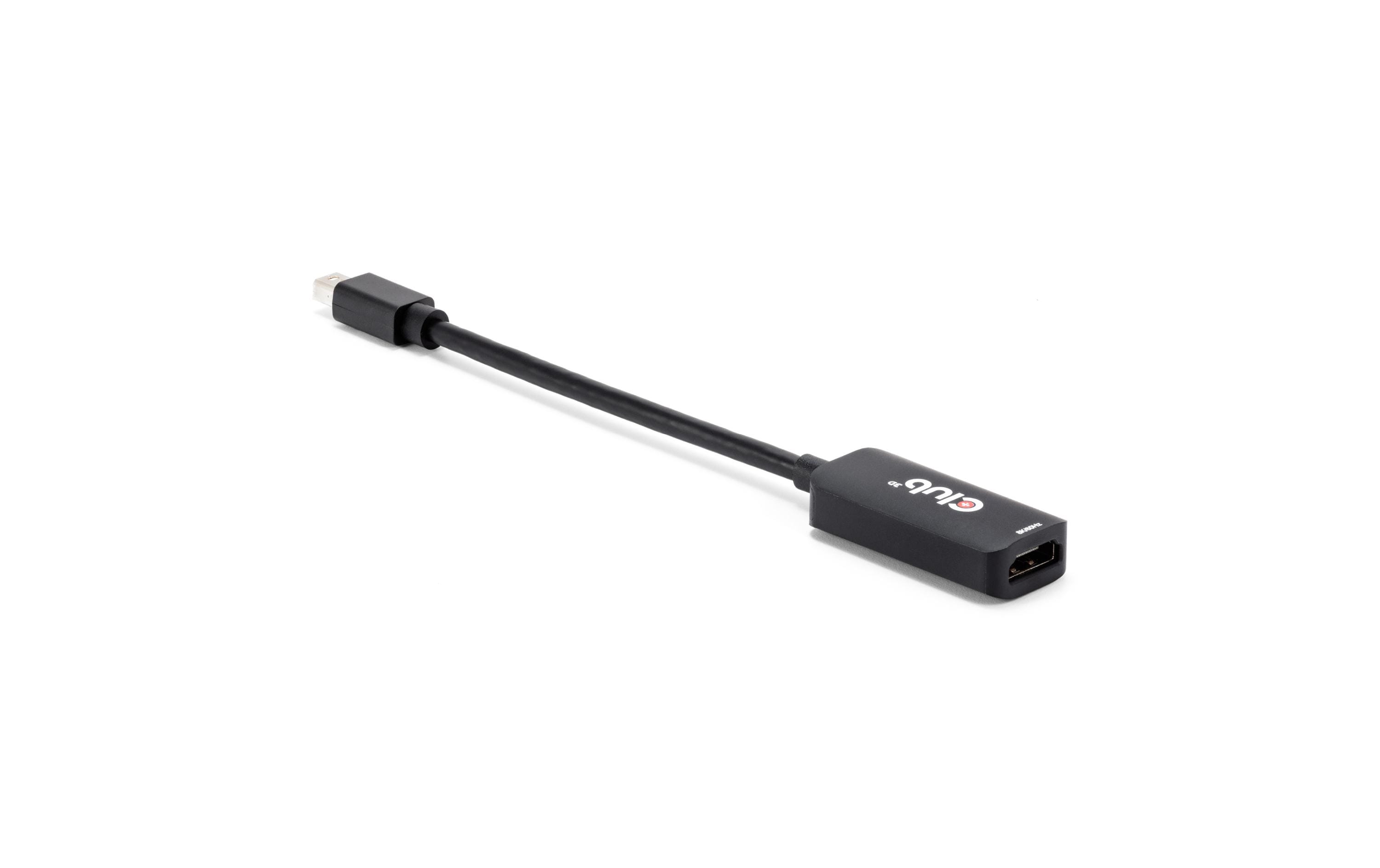 Club 3D, Adapterk. DP 1.4 auf HDMI 8K60Hz Kabellänge ca.: 9 cm