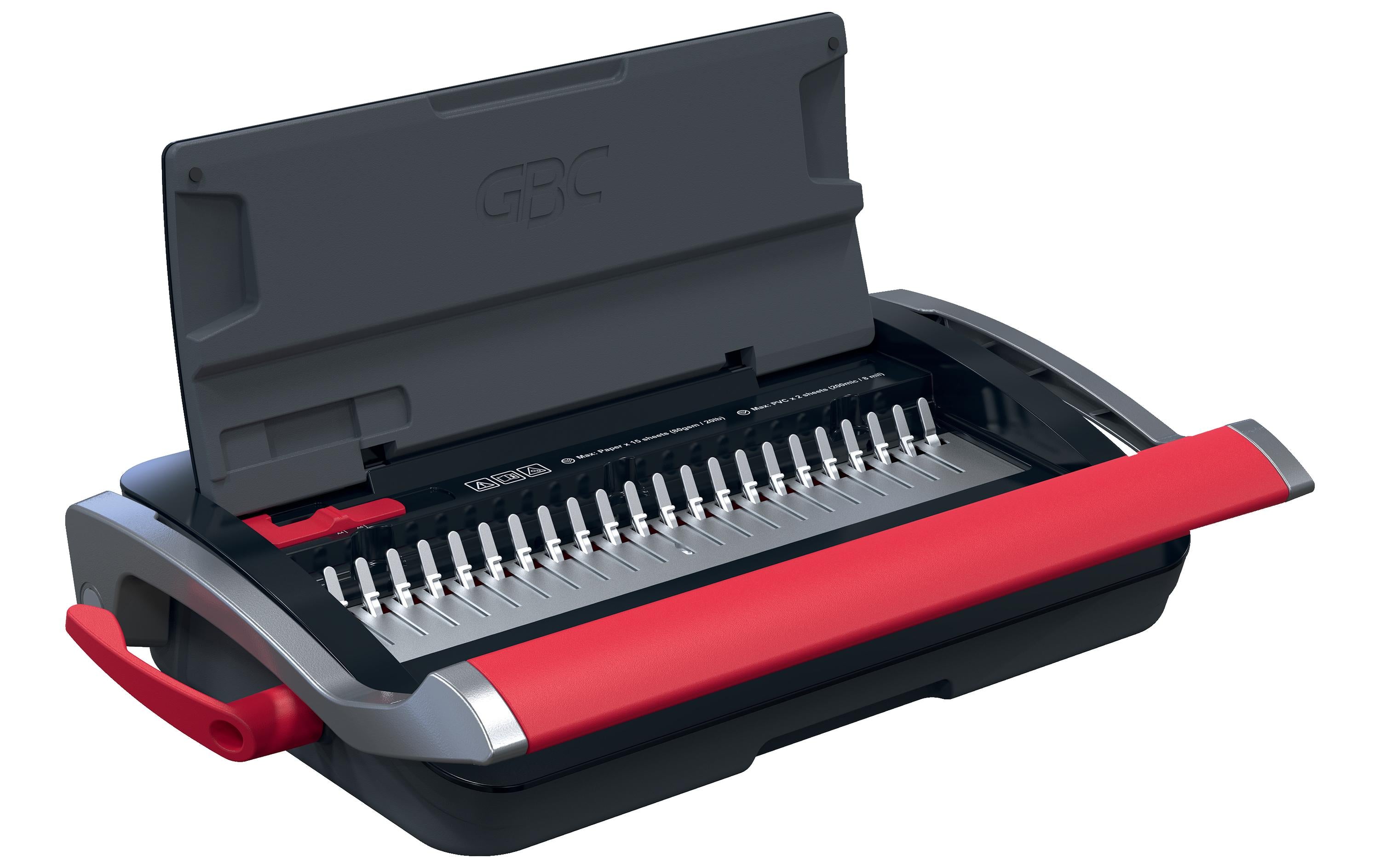 GBC Plastikbindegerät Combbind CB15 Stanzleistung 15Bl,Bindekapazität 165 Blatt