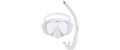 YEAZ OCEAN VIBES snorkel & mask white focus