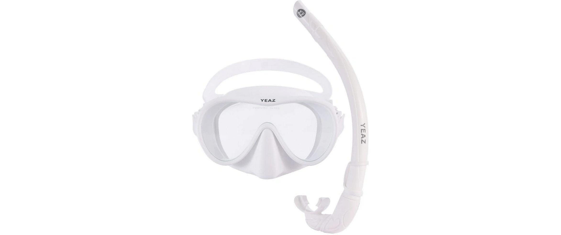YEAZ OCEAN VIBES snorkel & mask white focus