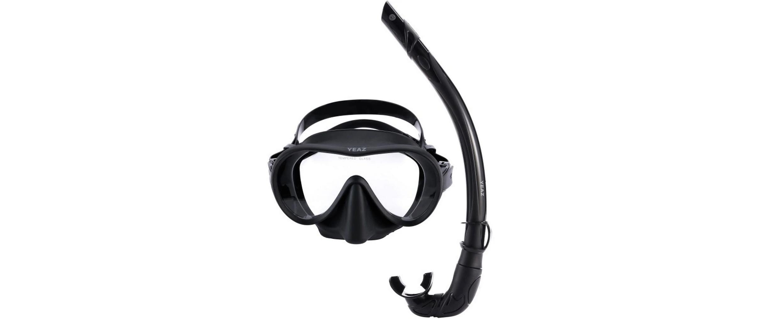 YEAZ OCEAN VIBES snorkel & mask black magic