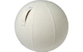 VLUV Sitzball BOL DIVA Bouclé Weiss. Ø 60-65cm, Weiss