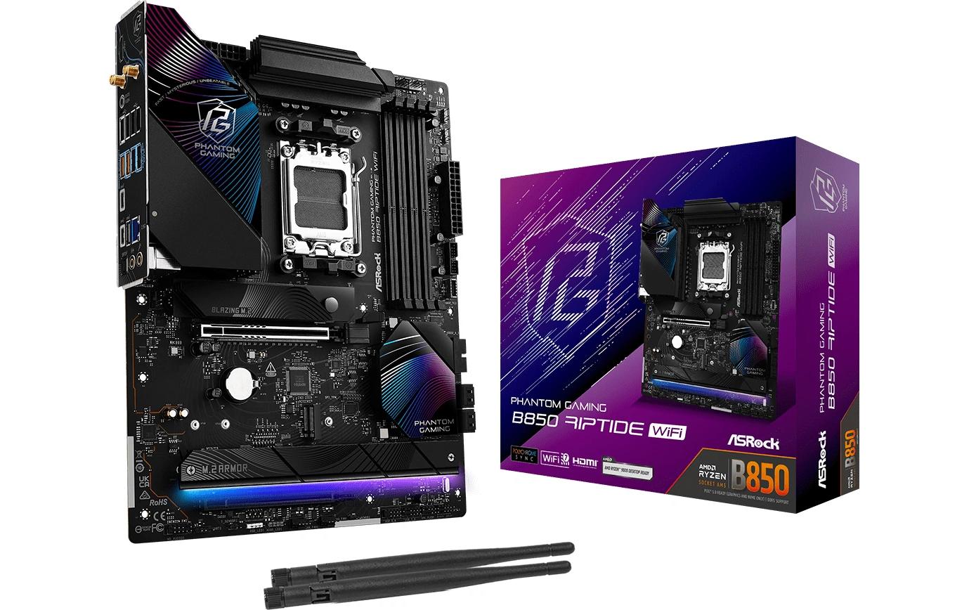 ASRock B850 RIPTIDE WIFI, ATX, AM5 AMD B850, AM5, 4x DDR5, PCIe 5.0