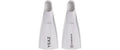 YEAZ OCEAN VIBES swim fins white focus, 38/39