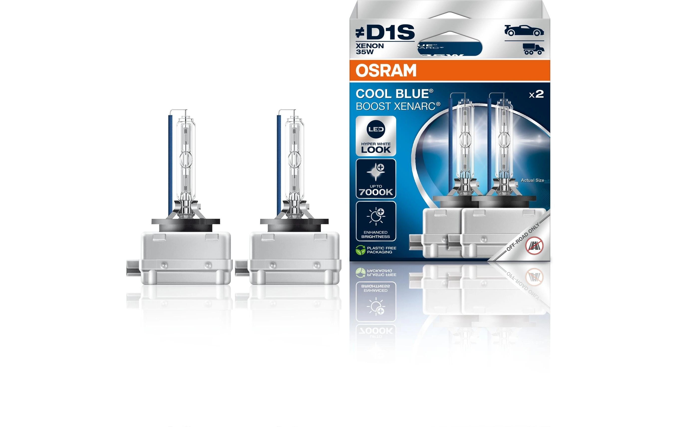 OSRAM  XENARC Cool Blue Boost Duobox D1S 12V 35W PK32d-2