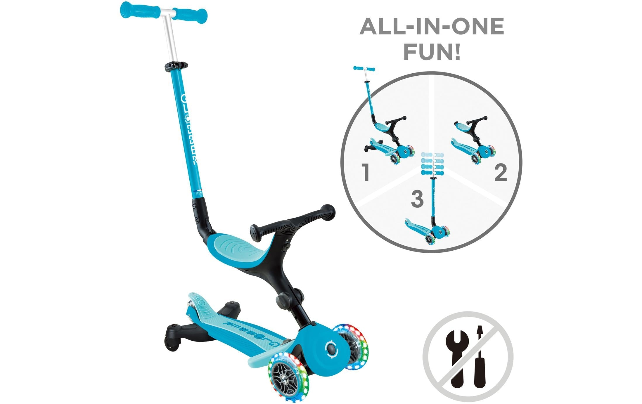 Globber Laufrad / Dreirad GO UP Aqua