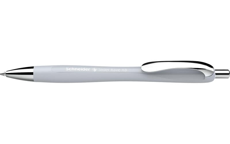 Schneider Kugelschreiber Slider Rave XB silbergrau, Trend Edition