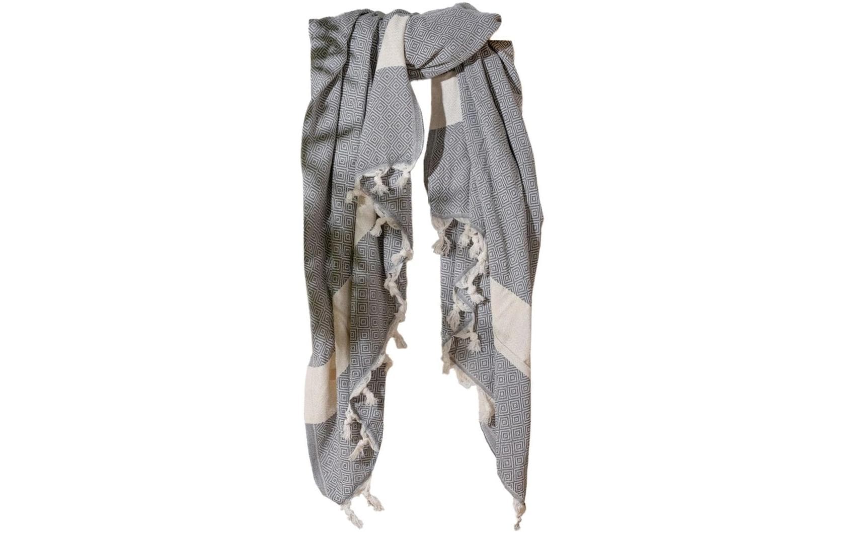Foutastic Strandtuch Grey 100% Baumwolle, 100  x 180 cm