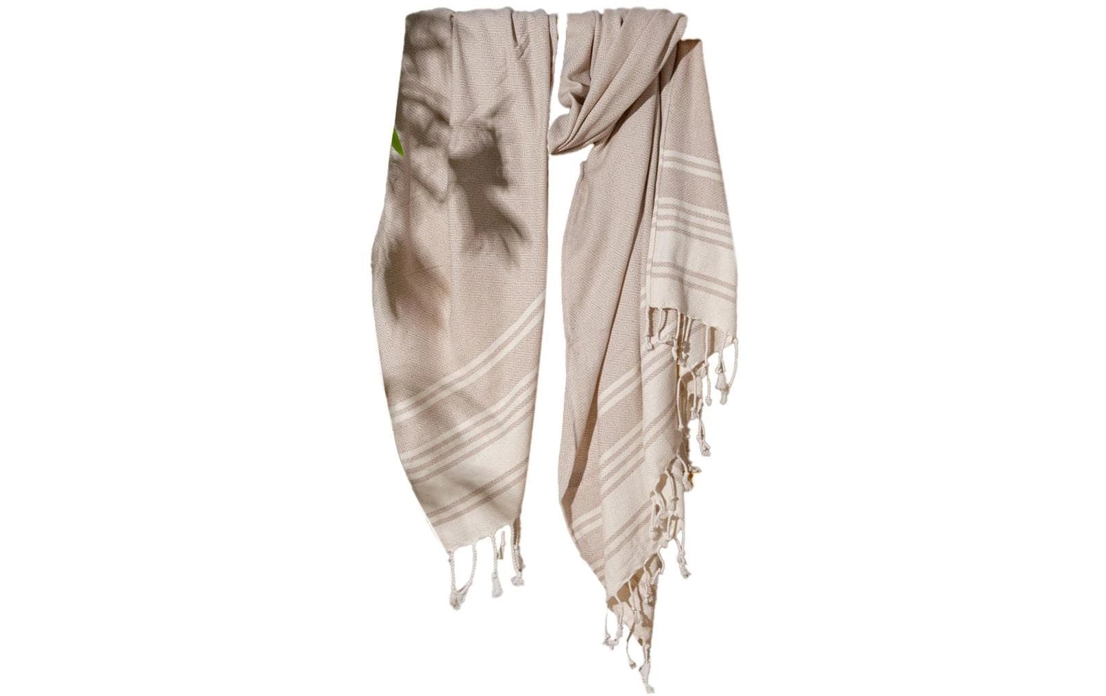 Foutastic Strandtuch Diamond Beige 60% Baumw., 40% Polyest., 90 x 170 cm