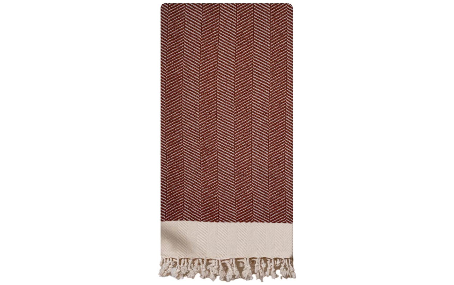 Foutastic Strandtuch Baliksirti Tile Red 90% Baumw., 10% Polyest., 90 x 180 cm