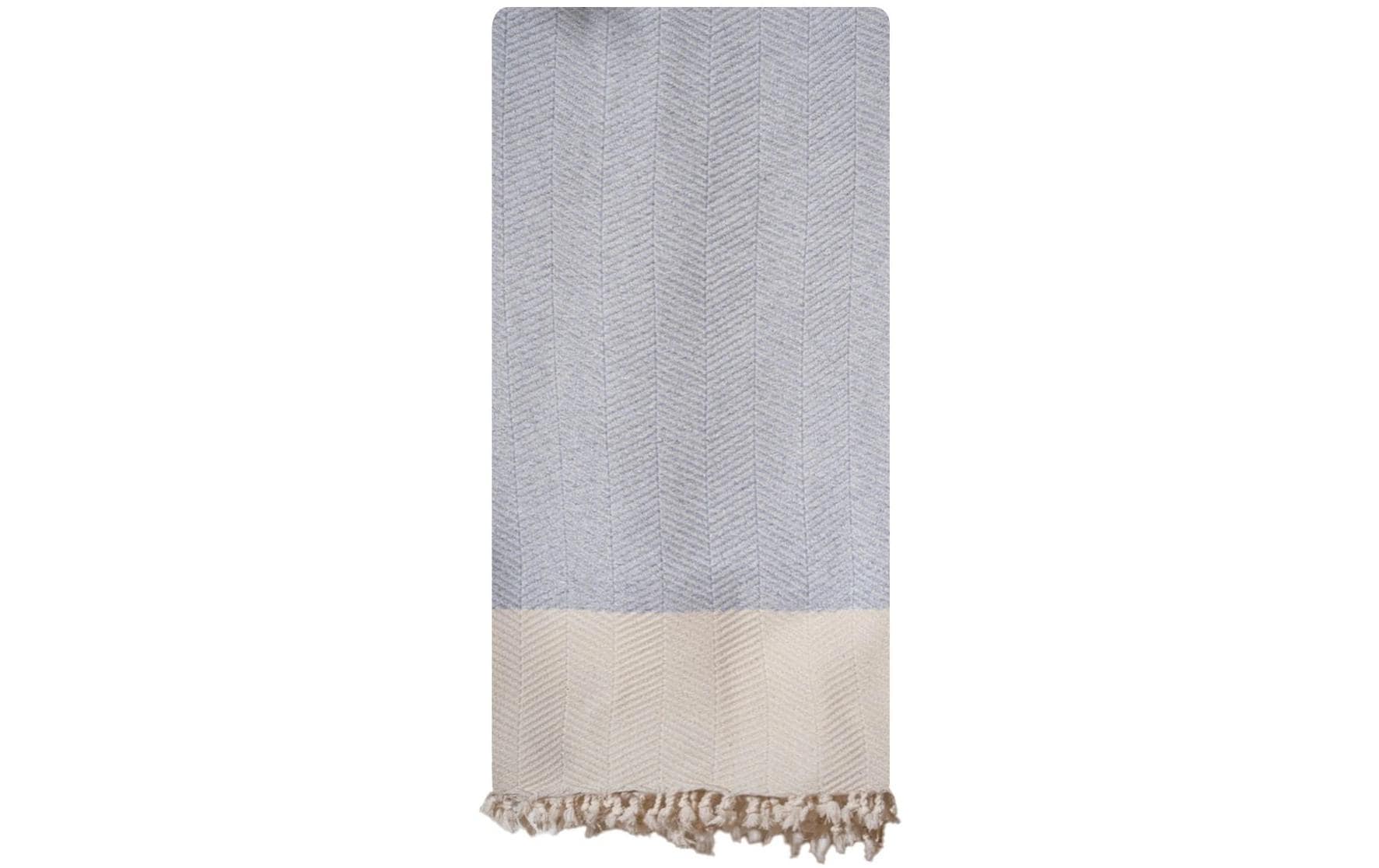 Foutastic Strandtuch Baliksirti Grey 90% Baumw., 10% Polyest., 90 x 180 cm