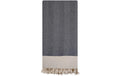 Foutastic Strandtuch Baliksirti Anthracite 90% Baumw., 10% Polyest., 90 x 180 cm