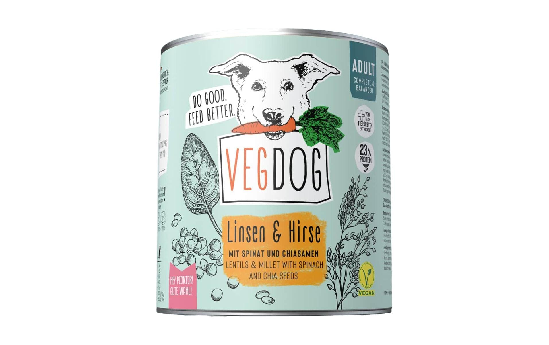 Vegdog Adult Linsen+Hirse 800g